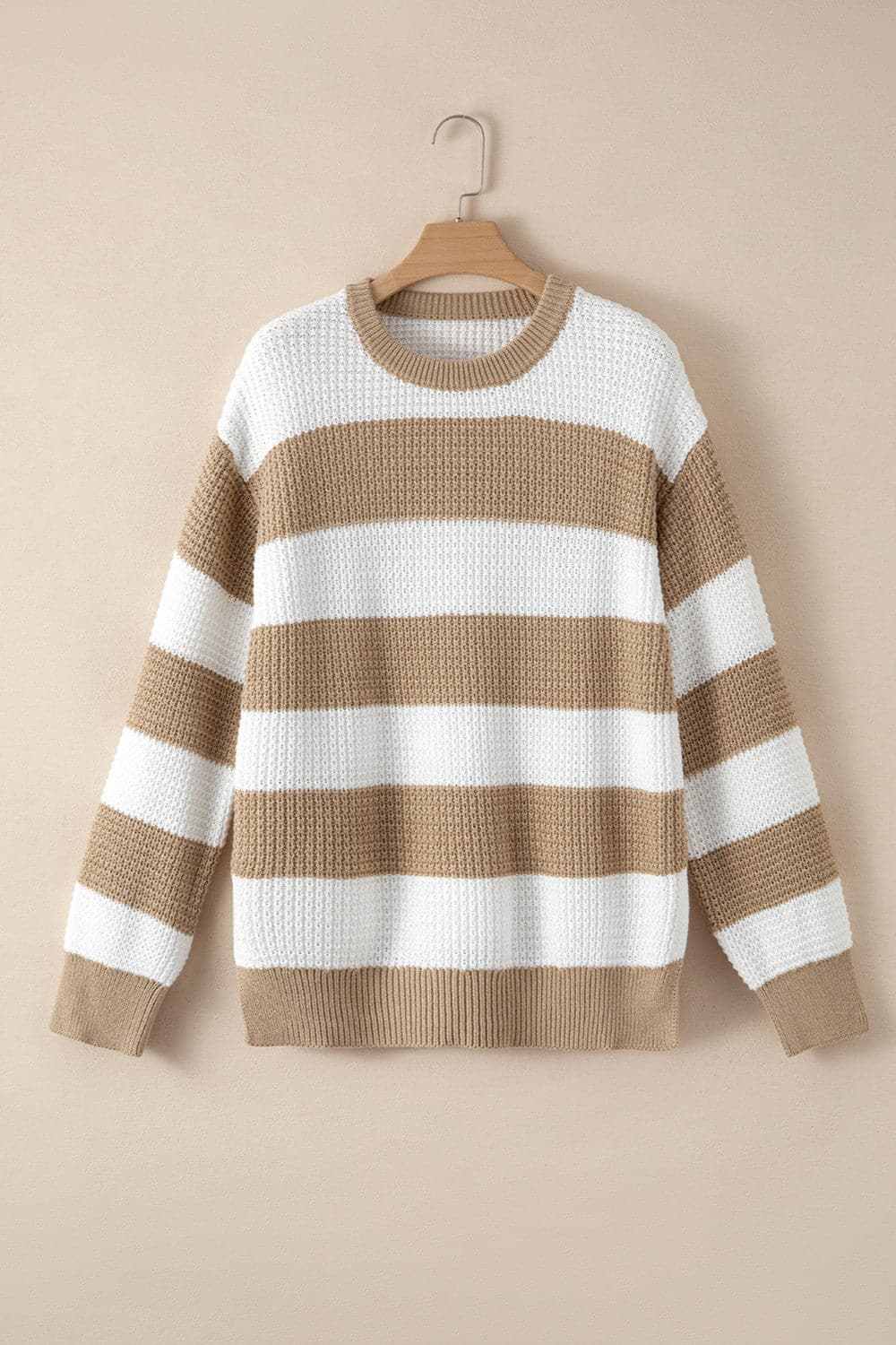 Chic color block knitted sweater - Love Salve